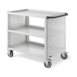 vendita online Carrello clever 1011 large mm.1024x615x847h - grigio chiaro ral7035 Carrelli e Contenitori Per Officina - Moduli Per Carrelli Fami
